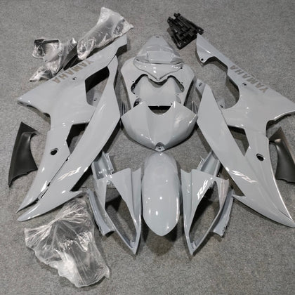 2008-2016 Yamaha YZF-R6 Nardo Gray with Silver Decals Fairing Kit