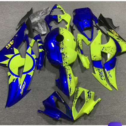 2008-2016 Yamaha YZF-R6 Yellow/blue with Tank Cover Fairing Kit