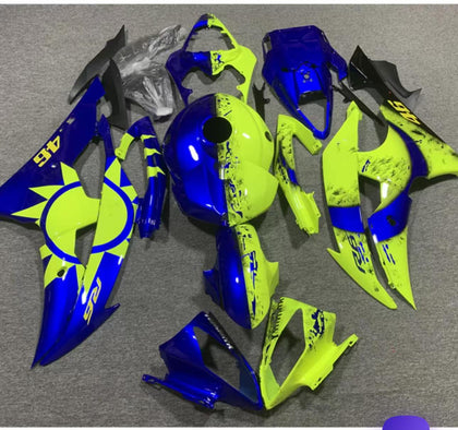 2008-2016 Yamaha YZF-R6 Yellow/blue with Tank Cover Fairing Kit