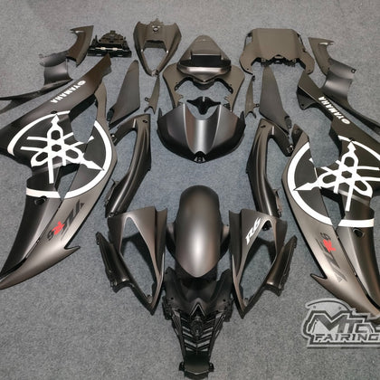2008-2016 Yamaha YZF-R6 Matte Black/gray Fairing Kit