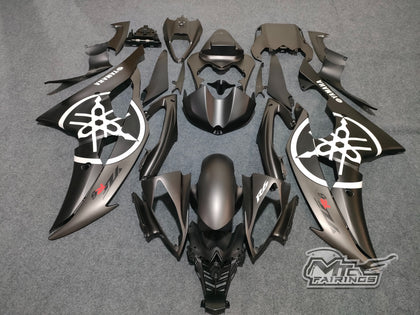2008-2016 Yamaha YZF-R6 Matte Black/gray Fairing Kit
