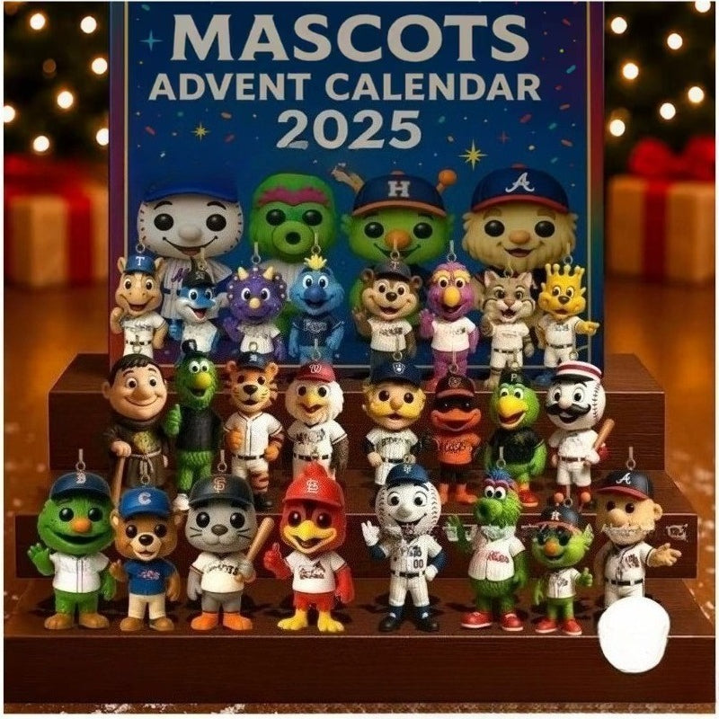 2025 Football Mascot Advent Calendar – 24 PVC Figurines