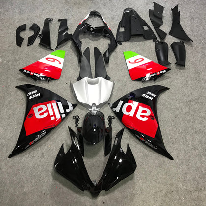 2012-2014 Yamaha YZF-R1 Red and Black Fairing Kit