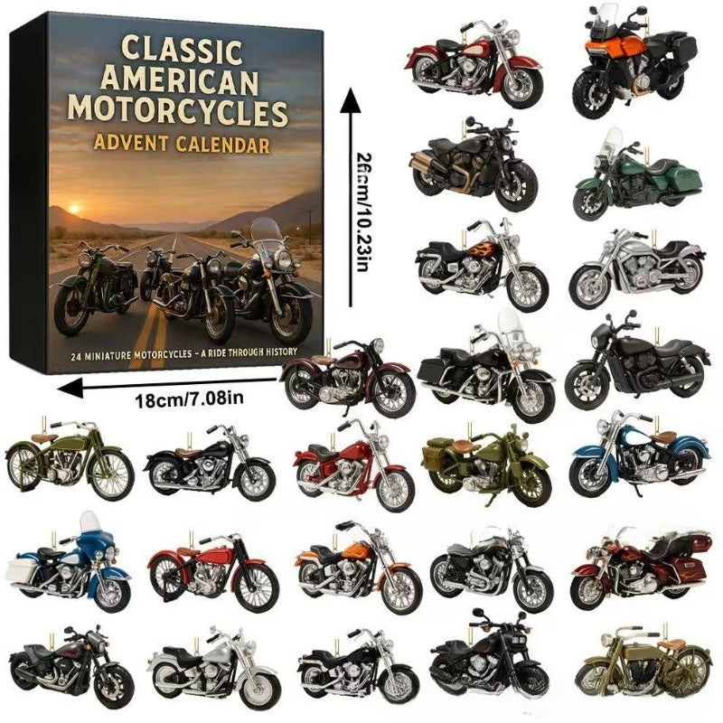 2025 American Motorcycle Advent Calendar – 24 Mini Bikes