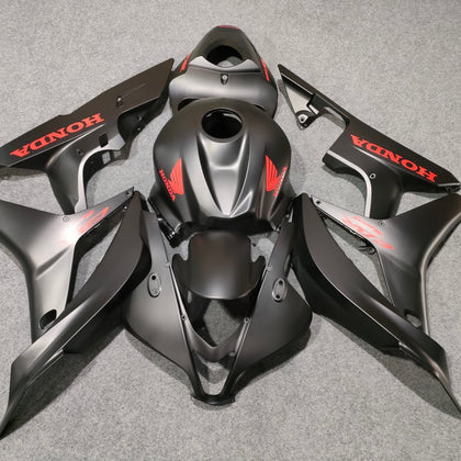 2007-2008 Honda CBR600RR Matte Black Fairing Kit