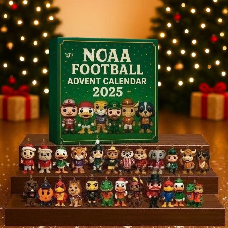 2025 Football Mascot Advent Calendar – 24 PVC Figurines