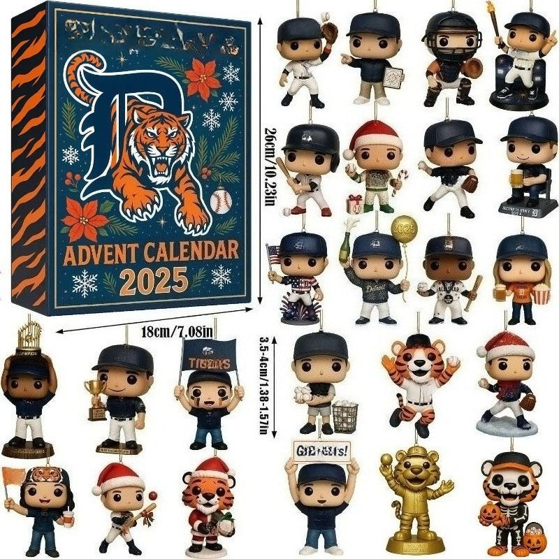 2025 Tigers Advent Calendar – 24 Acrylic Mini Figures