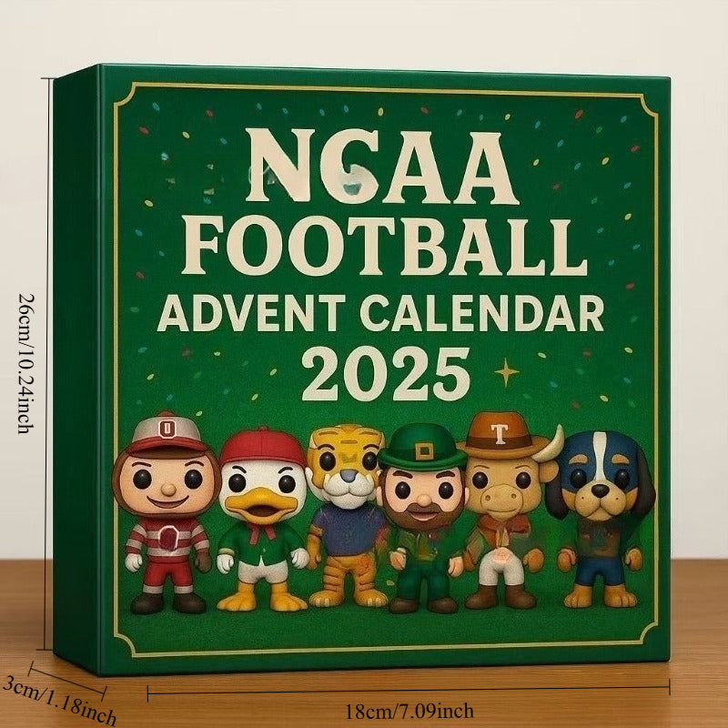 2025 Football Mascot Advent Calendar – 24 PVC Figurines