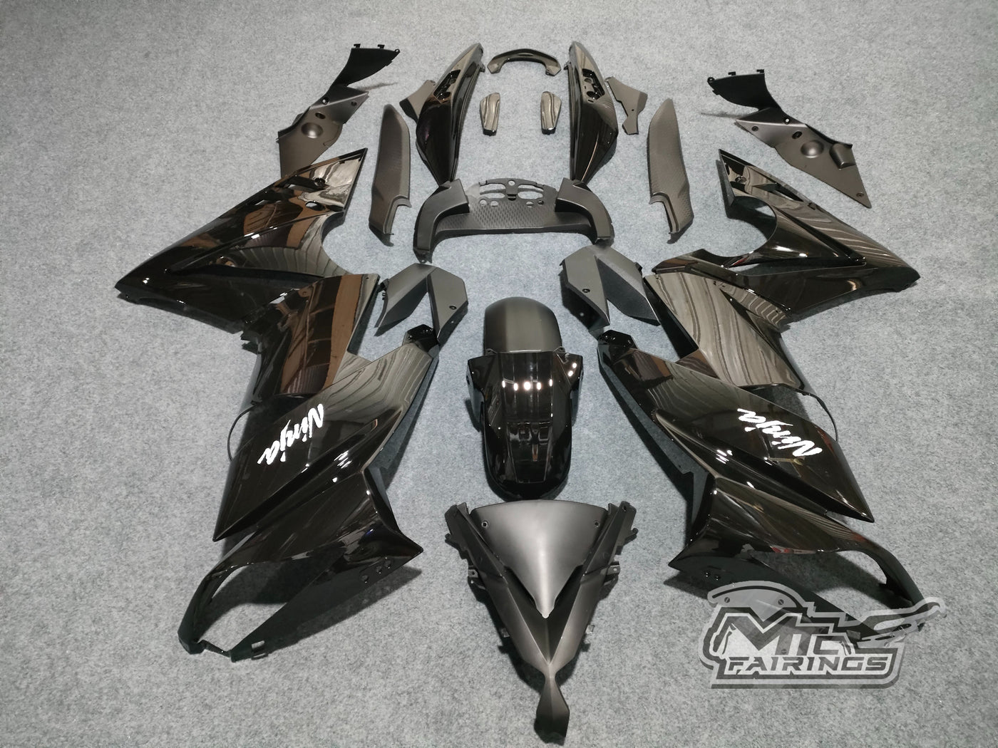 2009-2011 Kawasaki Ninja 650 Black Fairing Kit