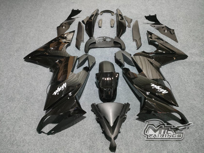 2009-2011 Kawasaki Ninja 650 Black Fairing Kit