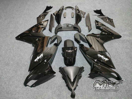 2009-2011 Kawasaki Ninja 650 Black Fairing Kit