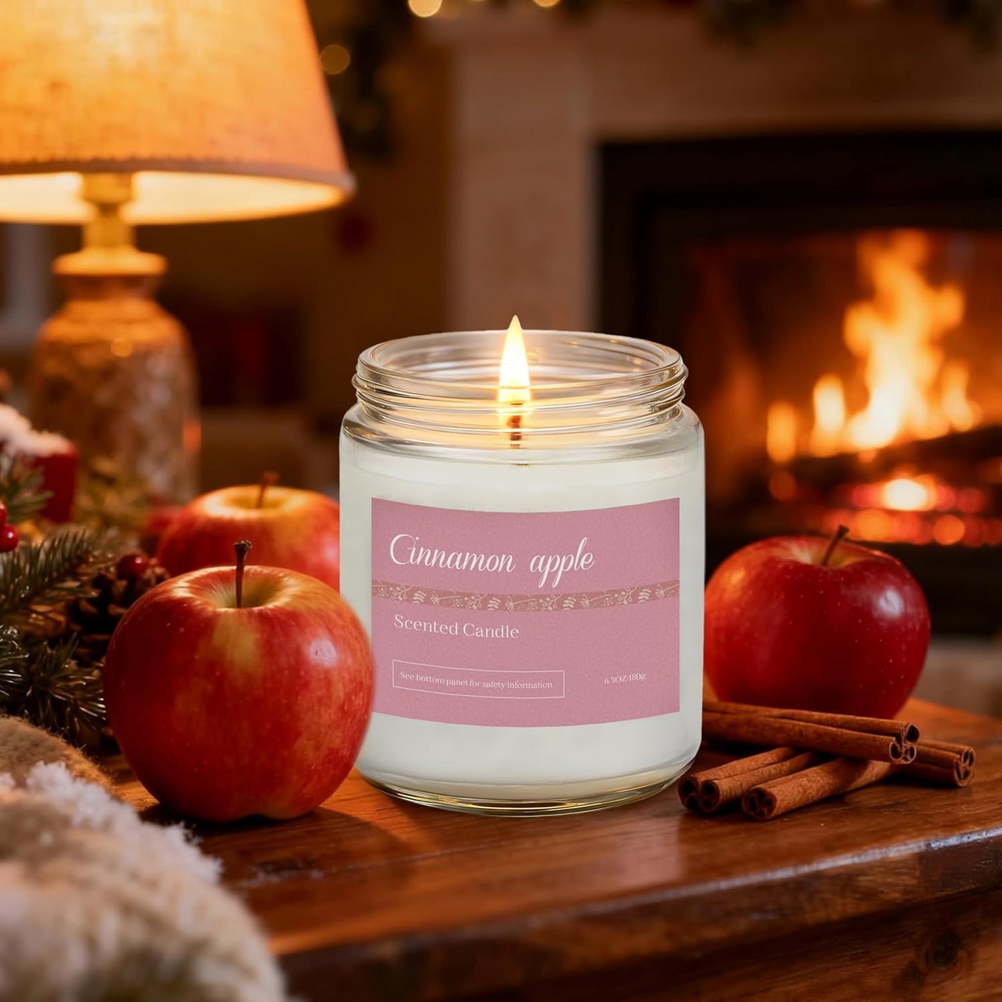 Holiday Scented Candle Gift Set, 6 Pack Natural Soy Candles for Home, Long Lasting Christmas Gifts for Women, Men, Friends & Family, Winter Aromatherapy Candle Set for Relaxing & Home Décor