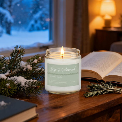 Holiday Scented Candle Gift Set, 6 Pack Natural Soy Candles for Home, Long Lasting Christmas Gifts for Women, Men, Friends & Family, Winter Aromatherapy Candle Set for Relaxing & Home Décor