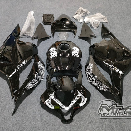 2009-2011 Honda CBR600RR Glossy Black Fairing Kit