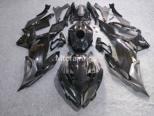 2017-2023 Kawasaki Ninja 400 Glossy Black Fairing Kit