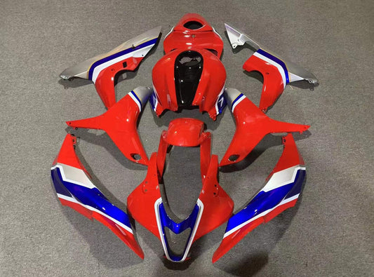 2007-2008 Honda CBR600RR Siver and Red Fairing Kit