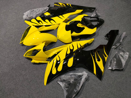 2008-2016 Yamaha YZF-R6 Yellow Flame Fairing Kit