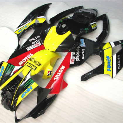 2006-2007 Yamaha YZF-R6 Yellow and Red Fairing Kit