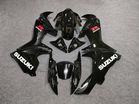 2011-2022 Suzuki GSX-R600 750 Black Fairing Kit