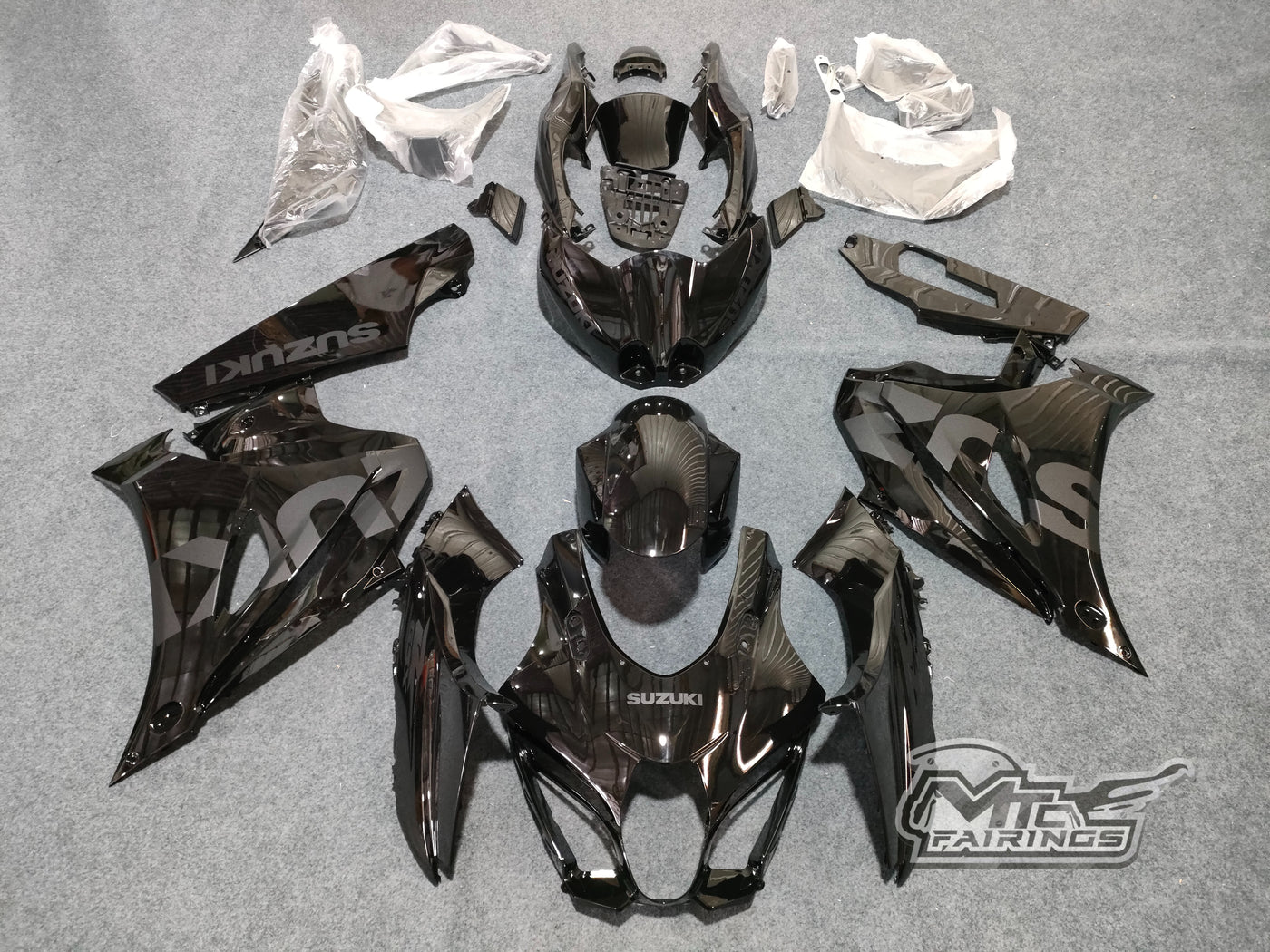 2017-2024 Suzuki GSX-R1000 Glossy Black Fairing Kit