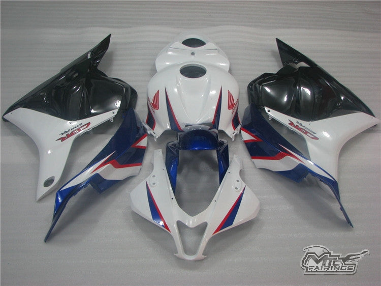 2009-2011 Honda CBR600RR Blue and White Fairing Kit