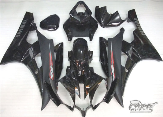 2006-2007 Yamaha YZF-R6 Glossy and Matte Fairing Kit