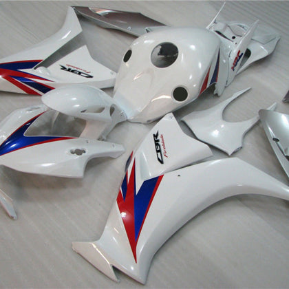 2012-2016 Honda CBR1000RR Silver and White Fairing Kit
