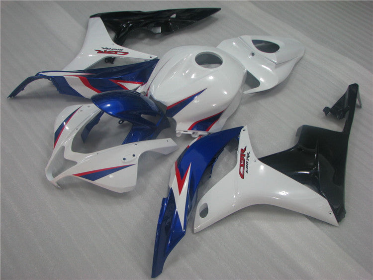 2007-2008 Honda CBR600RR Blue and White Fairing Kit