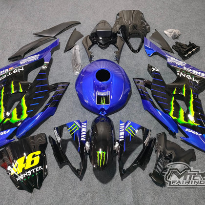 2008-2016 Yamaha YZF-R6 Monster Energy with Tank Cover Fairing Kit