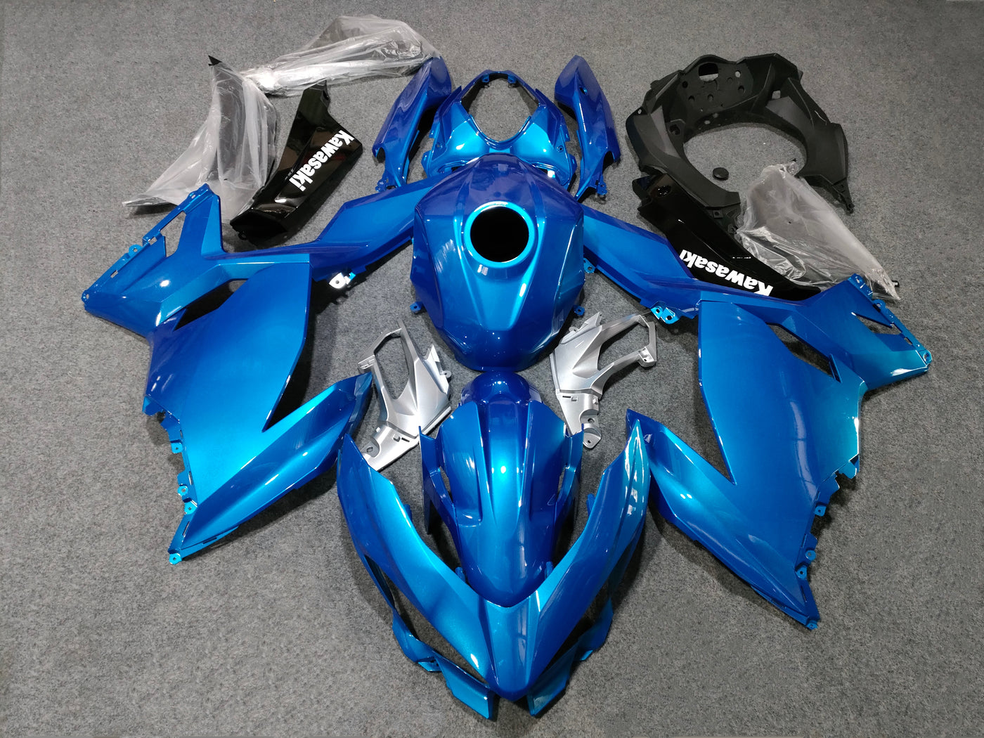 2017-2023 Kawasaki Ninja 400 Blue Fairing Kit