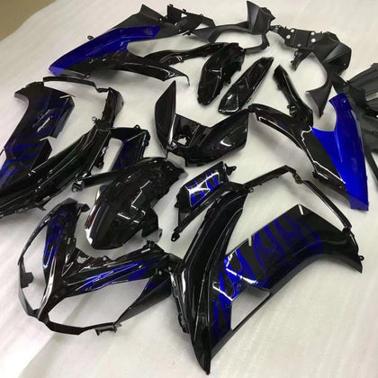 2012-2016 Kawasaki Ninja 650 Blue and Black Fairing Kit