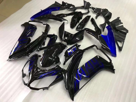 2012-2016 Kawasaki Ninja 650 Blue and Black Fairing Kit