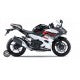 2017-2023 Kawasaki Ninja 400 White and Red Fairing Kit