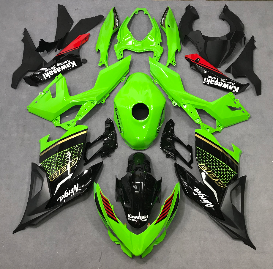 2017-2023 Kawasaki Ninja 400 Green Fairing Kit
