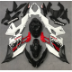 2017-2023 Kawasaki Ninja 400 White and Red Fairing Kit