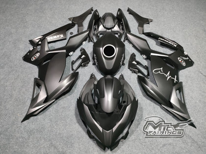 2017-2023 Kawasaki Ninja 400 Matte Black Fairing Kit
