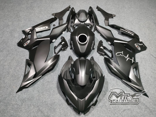 2017-2023 Kawasaki Ninja 400 Matte Black Fairing Kit