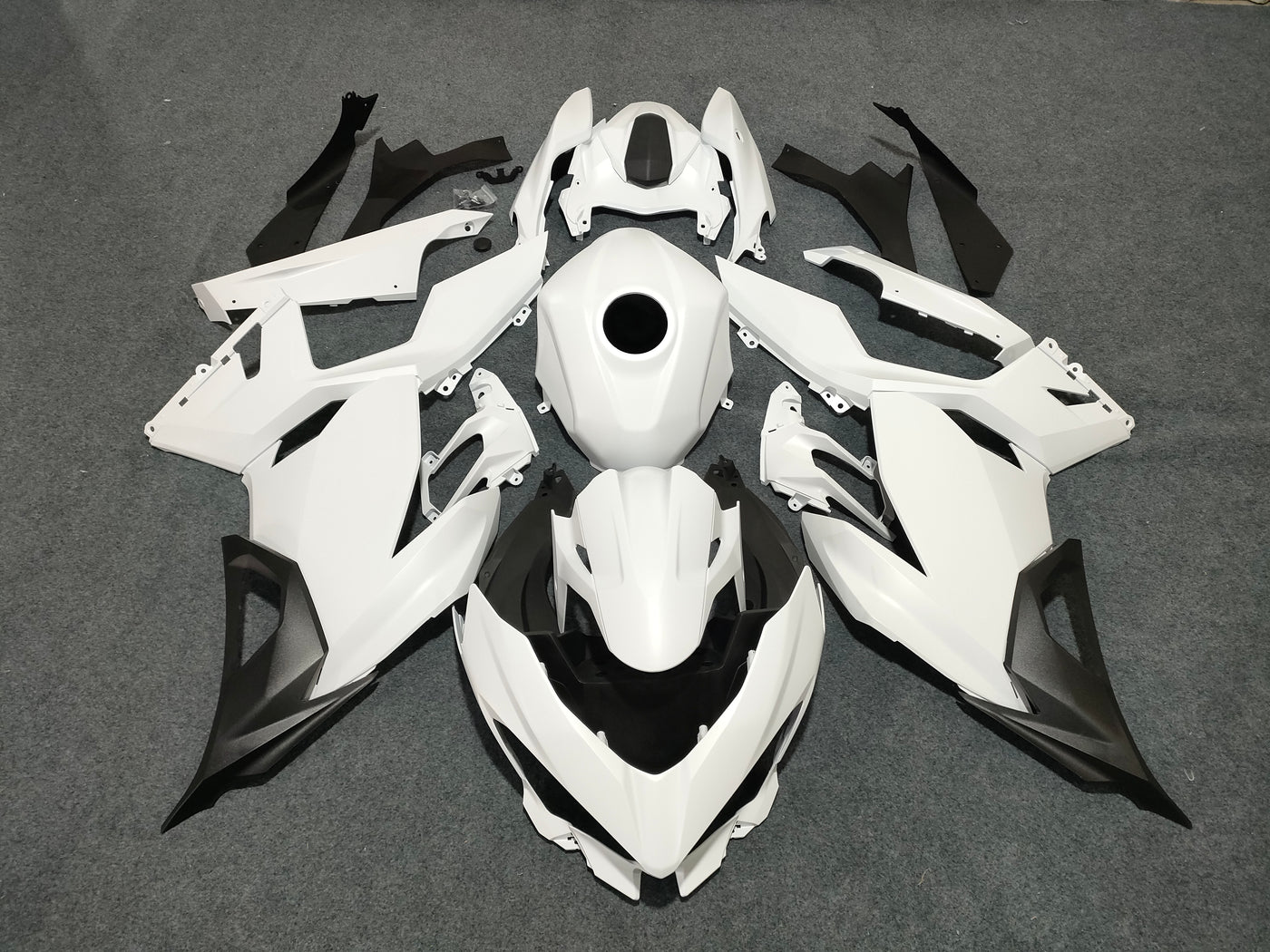 2017-2023 Kawasaki Ninja 400 Matte White Fairing Kit