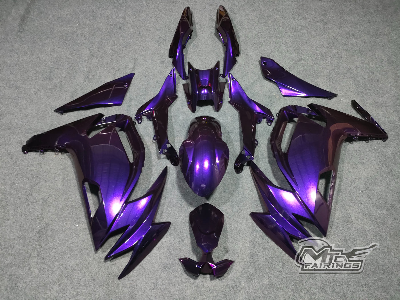 2020-2026 Kawasaki Ninja 650 Chemeleon Purple/red Fairing Kit
