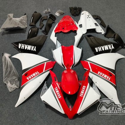 2012-2014 Yamaha YZF-R1 White/red Fairing Kit