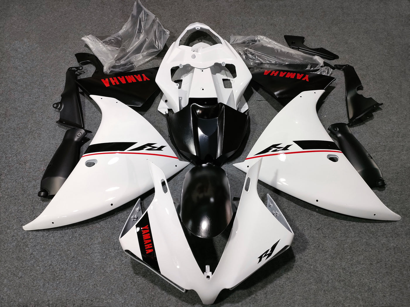 2012-2014 Yamaha YZF-R1 Pure White Fairing Kit