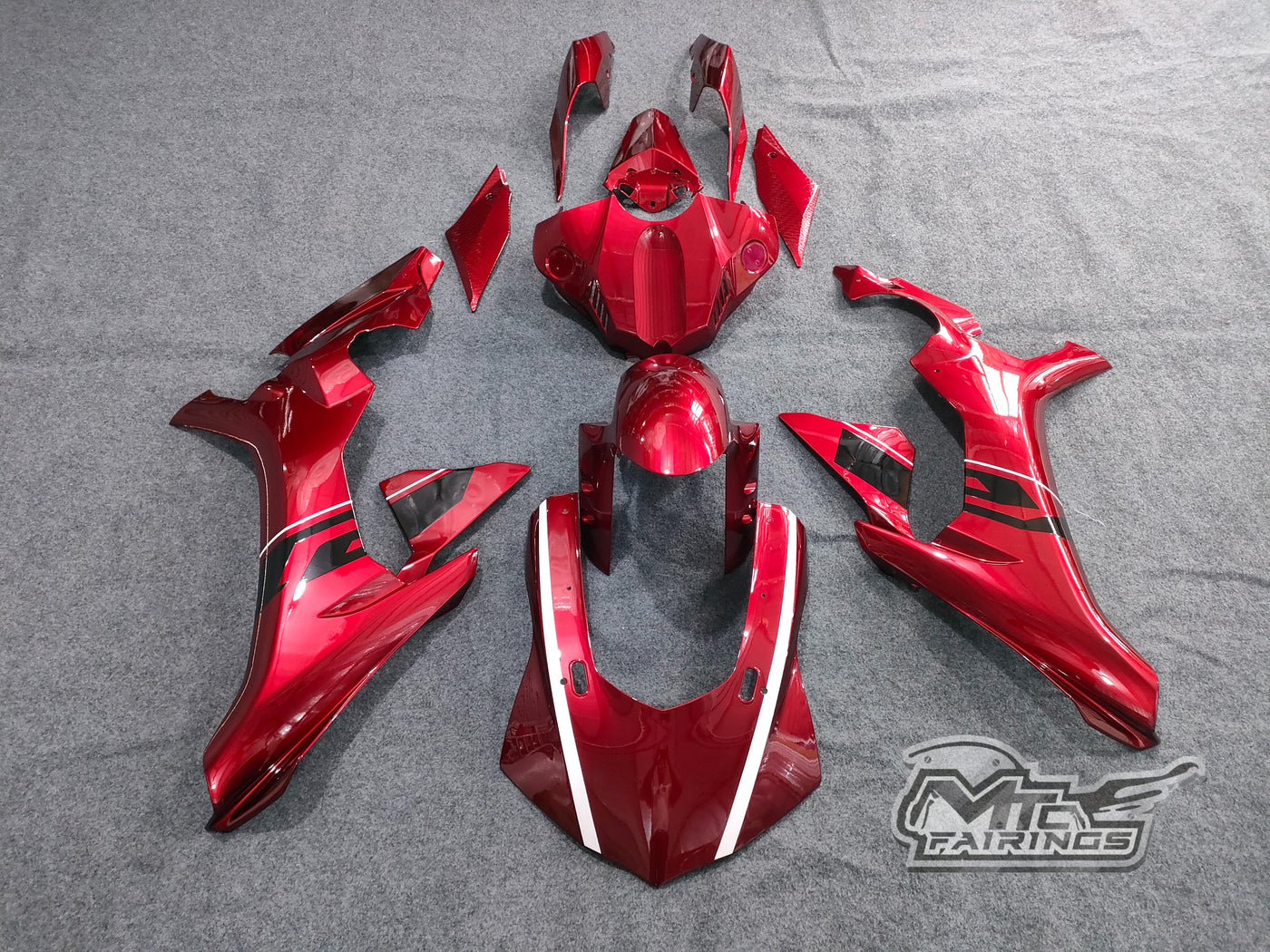 2015-2019 Yamaha YZF-R1 Candy Red Fairing Kit