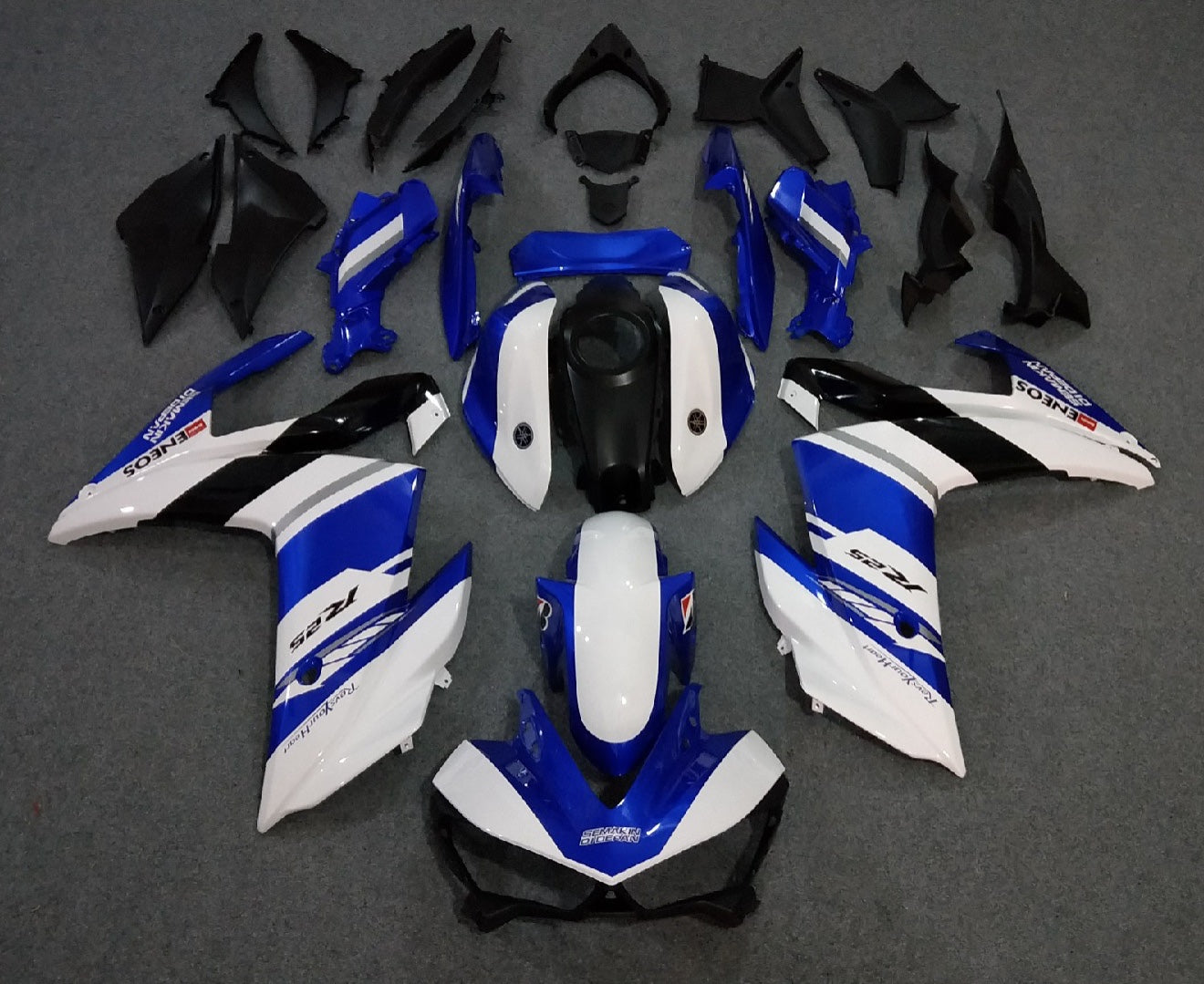 2015-2018 Yamaha YZF-R3 White and Blue R3 Fairing Kit