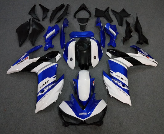 2015-2018 Yamaha YZF-R3 White and Blue R3 Fairing Kit