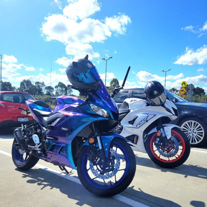 2019-2023 Yamaha YZF-R3 R3 Chameleon Blue/purple White Fairing Kit