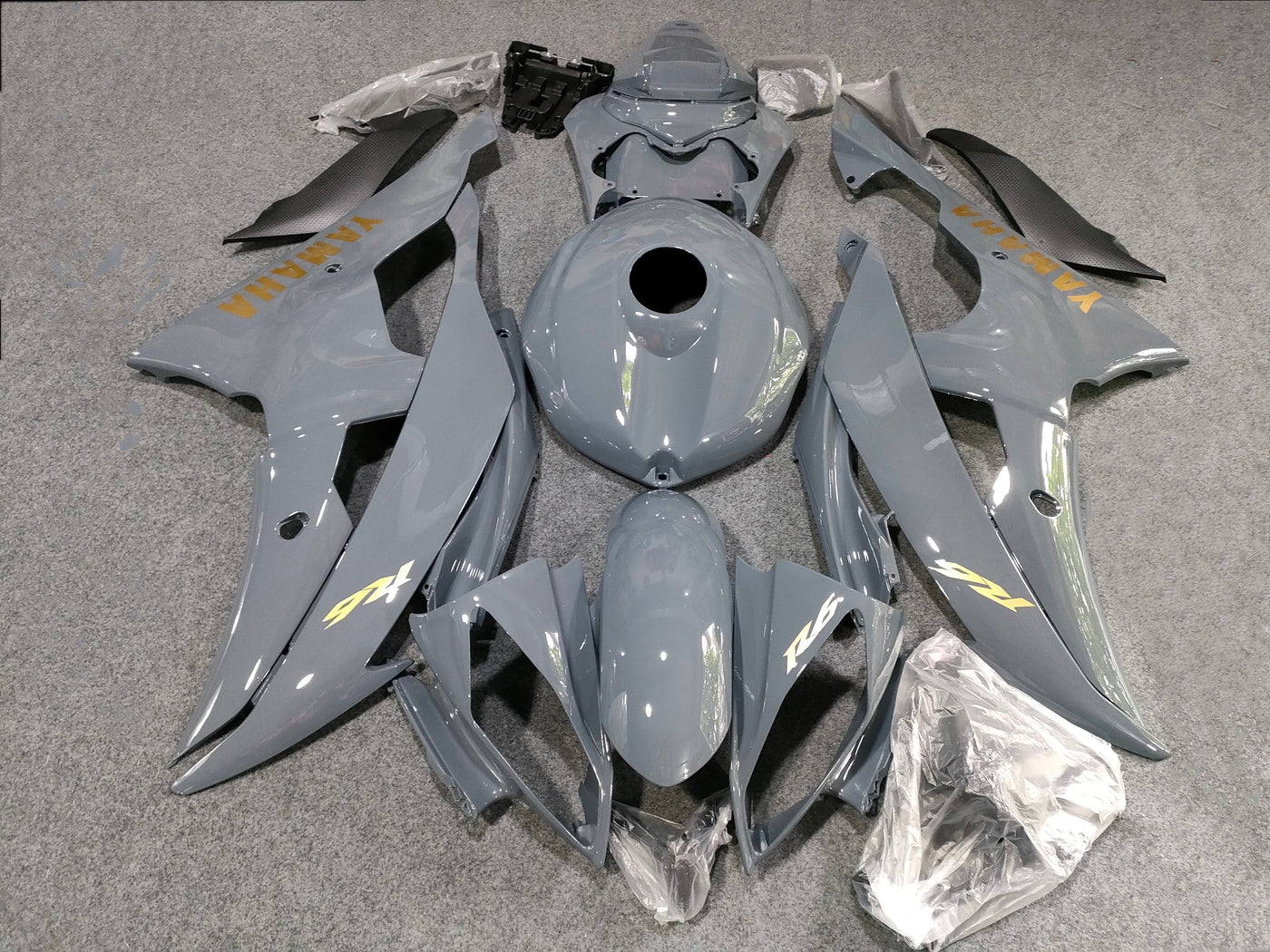 2008-2016 Yamaha YZF-R6 Nardo Gray Fairing Kit