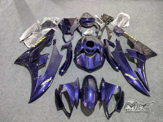 2006-2007 Yamaha YZF-R6 Dark Pearl Blue Fairing Kit