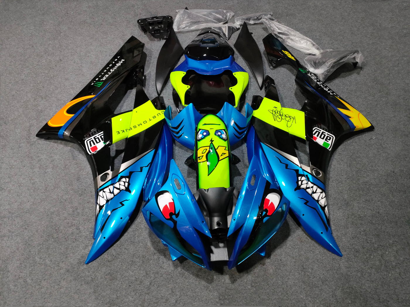 2006-2007 Yamaha YZF-R6 Shark Mouth Fairing Kit