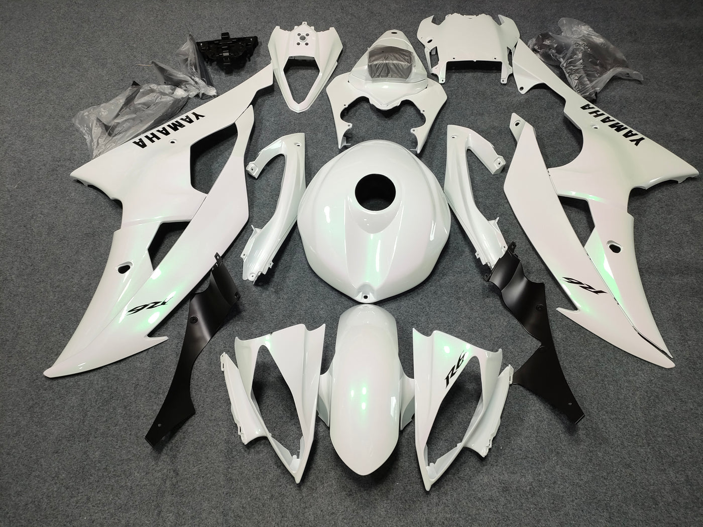 2008-2016 Yamaha YZF-R6 Chameleon Gold/white Fairing Kit