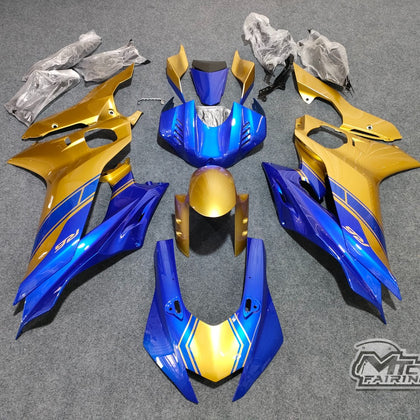 2017-2023 Yamaha YZF-R6 Gold/blue Color Fairing Kit
